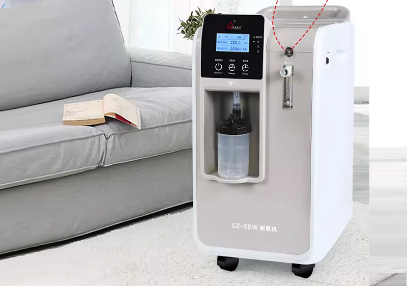  雙盛5BW制氧機5L升家用老人孕婦專用吸氧機家庭醫用小型便攜氧氣機